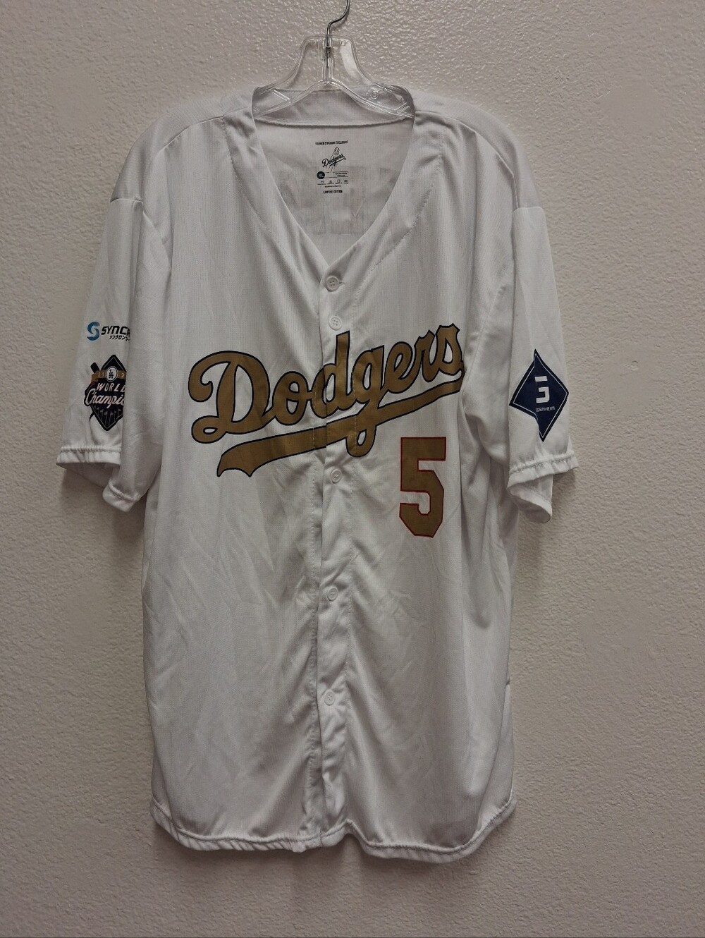 Freddie Freeman Dodgers Golden Player Jersey 2024 SGA Promo Limited Edition XL